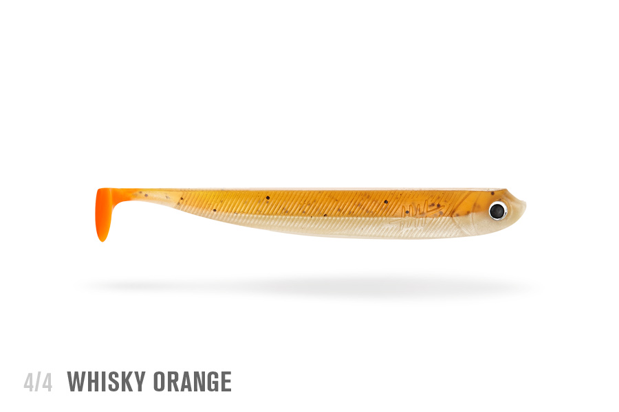 Produktfoto des Gummifisch Whiskyorange 12,5cm