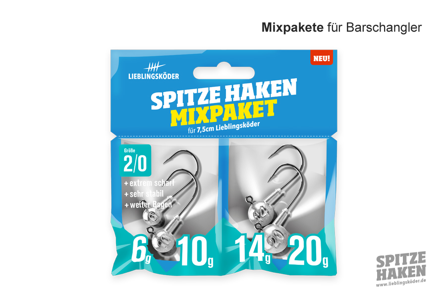 Lieblingsköder  Spitze Haken 2/0 Mix